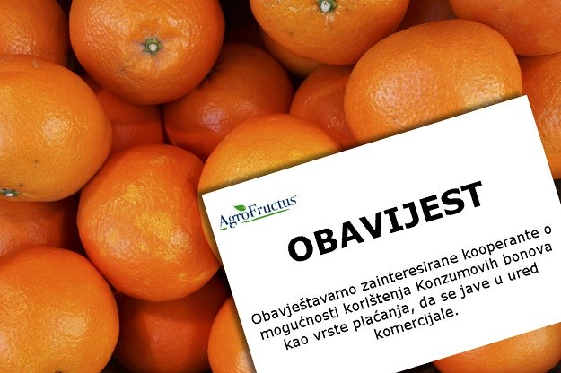 INDEX OTKRIVA Bivša Todorićeva tvrtka plaća mandarine Konzumovim bonovima