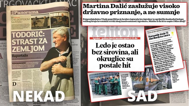 Nekad su novine stvarale kult Ivice Todorića, danas još žešće ljube vladine povjerenike i vladu