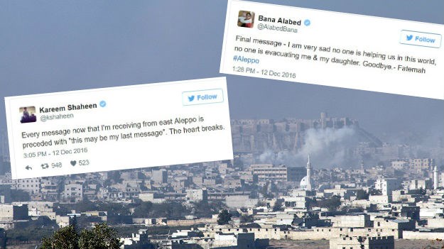 Ljudi iz Alepa tvitaju potresne oproštajne poruke