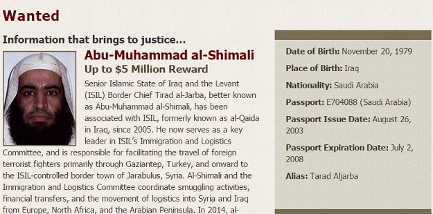 SAD nudi 5 milijuna dolara za informacije o čovjeku koji ISIS-ove teroriste krijumčari u Europu