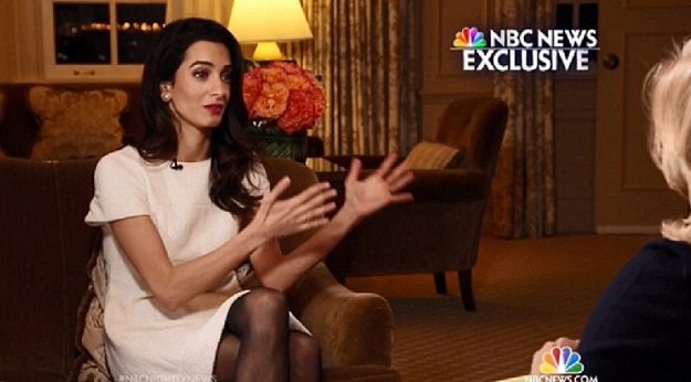 Zgodna i pametna: Prvi službeni intervju gospođa Clooney iskoristila je na najbolji mogući način