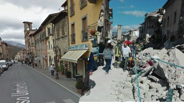 FOTO Nekad i sad: Do jučer pitoreskni talijanski gradić u deset sekundi se pretvorio u hrpu ruševina