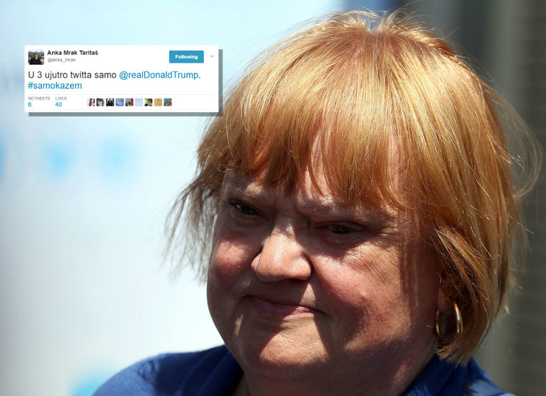 Anka Mrak spustila šefu vlastite stranke: U tri ujutro tvita samo Trump