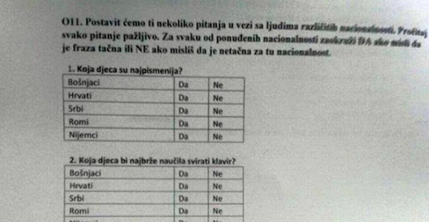 Šokantna anketa u osnovnoj školi u Sarajevu: Tko je pismeniji - Hrvat, Bošnjak ili Srbin?