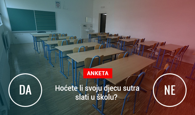 Anketa - Hoćete li svoju djecu sutra slati u školu?