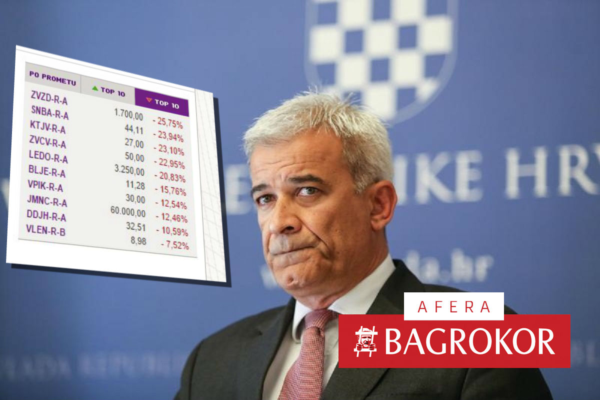 PRVI RADNI DAN ANTE RAMLJAKA Opći potop Agrokorovih dionica na burzi