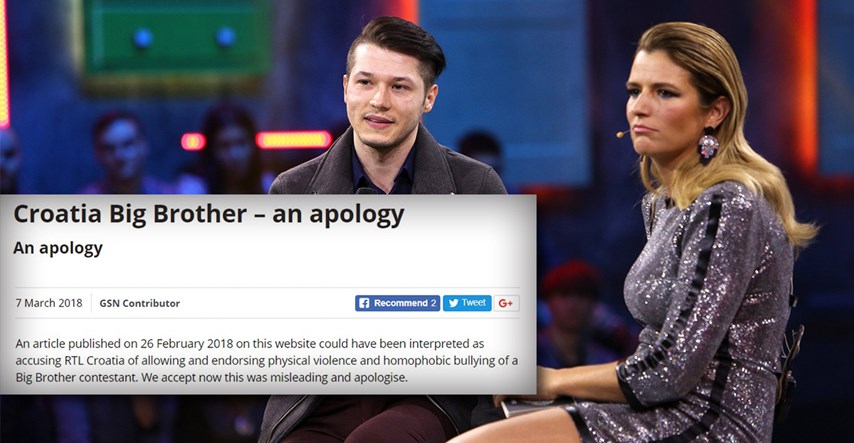 Britanski portal se ispričao zbog članka o hrvatskom Big Brotheru