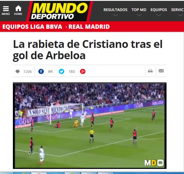 Svjetske naslovnice: Kako je Arbeloa Ronaldu "ukrao najdražu igračku"