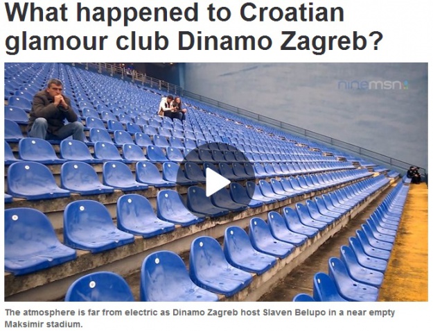 Australci zaprepašteni: Što se dogodilo glamuroznom Dinamu da igra na pustom stadionu?