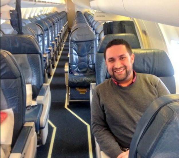 Ovako to izgleda kad se u avionu zateknete kao jedini putnik