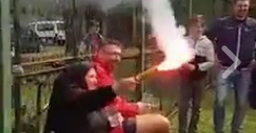 VIDEO "Baka huliganka" iz Slavonije zapalila bengalku i postala najveća frajerica na Fejsu