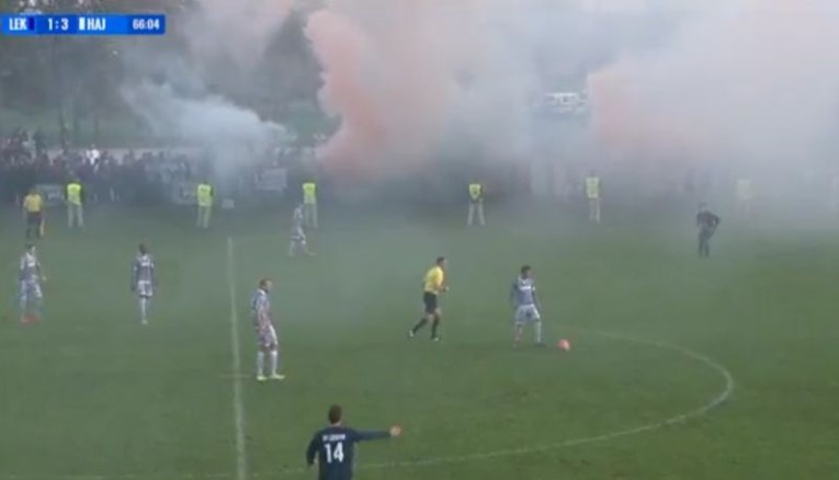 Torcida proslavila rođendan u Lekeniku, Hajduk čestitao "petardom"