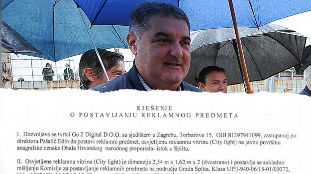 Baldasar na kraju ipak otkrio: Reklamni pano na Rivi dao za 600 kuna mjesečno