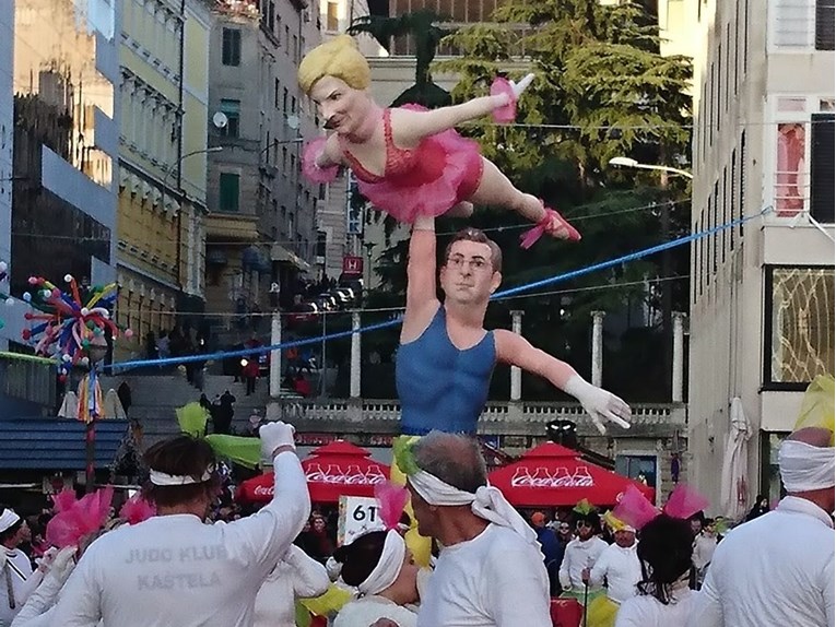 FOTO Više od 10.000 ljudi na Riječkom karnevalu, među maškarama i baletani Plenki i Kolinda