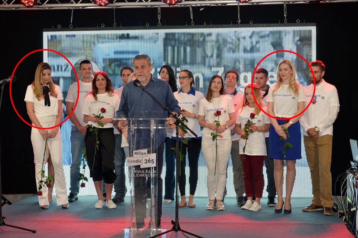 FOTO Dvije bivše missice ne odvajaju se od Bandića