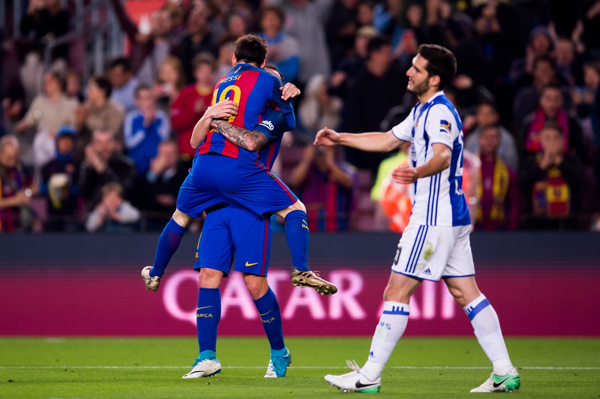 STRAŠNO PRVO POLUVRIJEME NA CAMP NOU  Čudesni Messi sam pobijedio odlični Sociedad