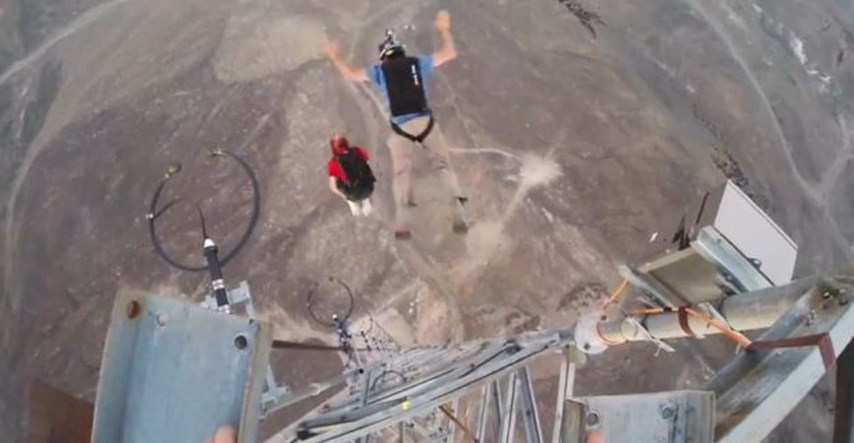 Ekstremni base skokovi izgledaju ovako: Otvorio padobran nekoliko sekundi prije pada