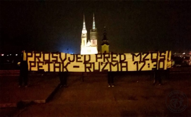 Boysi transparentima pozivaju na veliki prosvjed: Svi na ulice, vratit ćemo Dinamo!