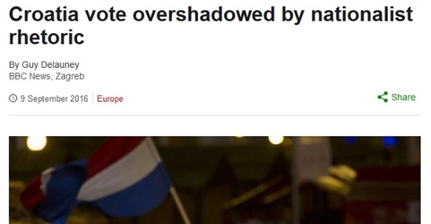 I BBC piše da je cijela predizborna kampanja u Hrvatskoj u znaku nacionalizma i svađa sa susjedima