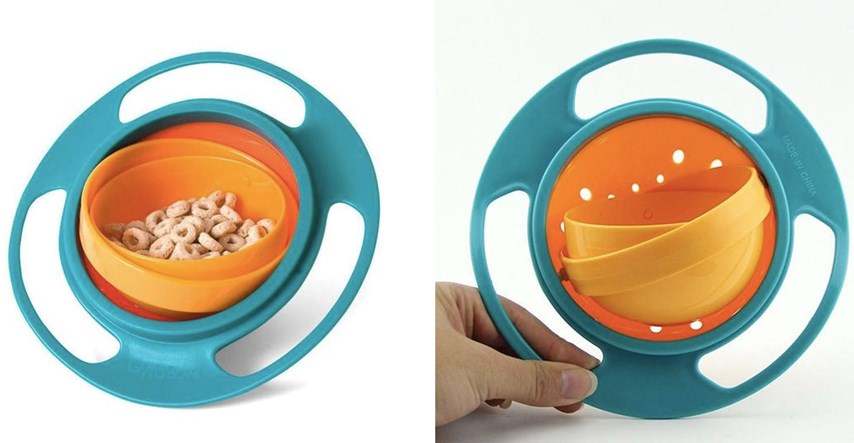 360° posuda: Dječja zdjelica koja se ne može prevrnuti