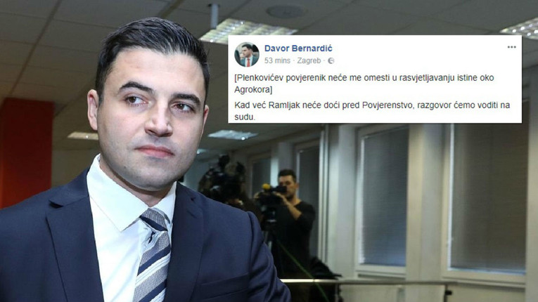 Bernardić o Ramljakovoj tužbi: Neće me Plenkovićev povjerenik omesti