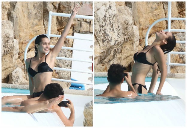 Bella Hadid izvela pravi mali show za paparazze pozirajući na bazenu