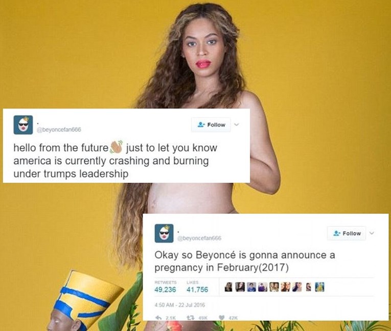 Ljudi su izbezumljeni zbog vidovitog Twitter profila: Znao je za Beyonceinu trudnoću i Trumpa