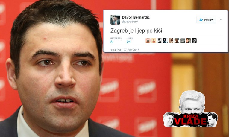 Dok vladu trese kriza, Bernardić se zajebava po Twitteru