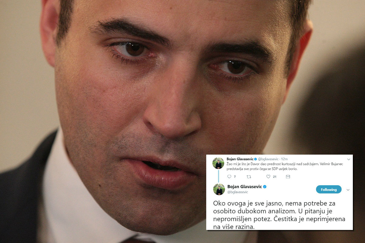 Glavašević kritizirao stranačkog šefa Bernardića zbog čestitke neonacistu Bujancu