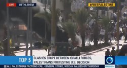 VIDEO Izraelska policija napala palestinske prosvjednike u Betlehemu