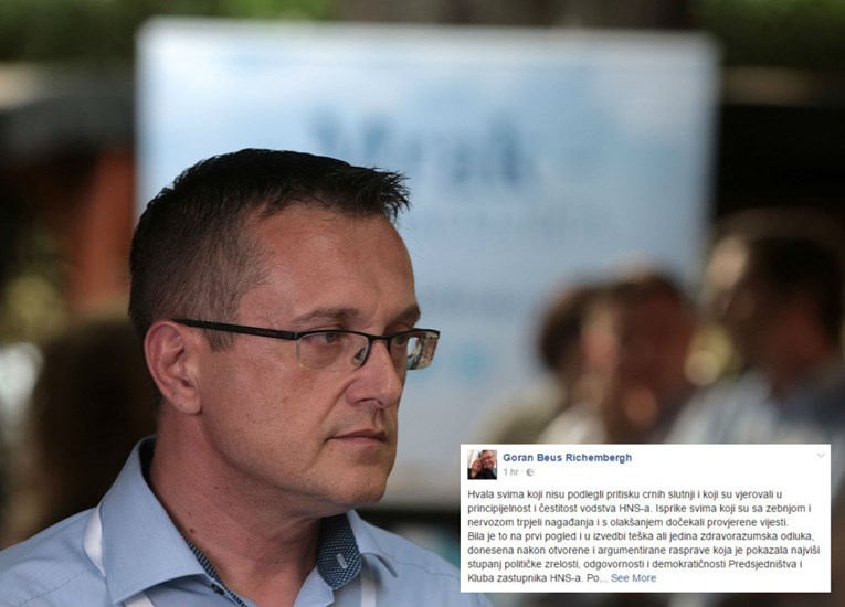 Goran Beus Richemberg putem Facebooka predložio  Anku Mrak Taritaš za predsjednicu HNS-a