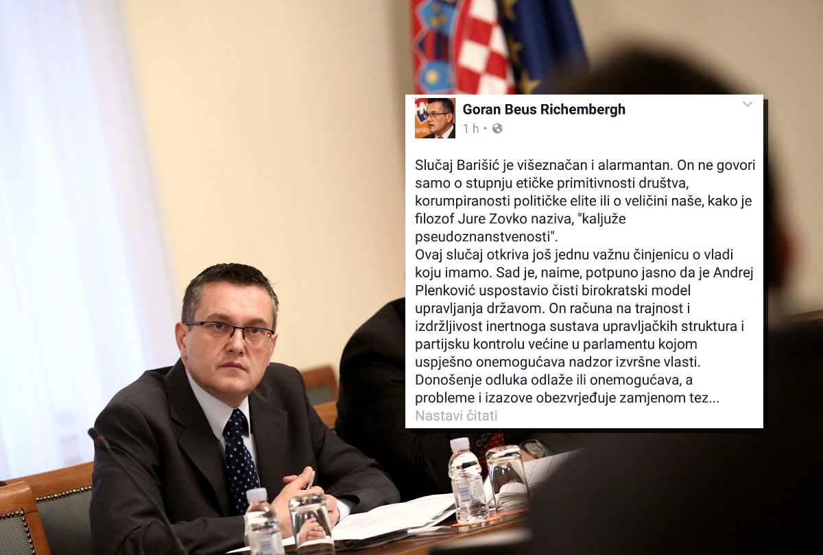 Beus Richembergh: Ovo što vlada radi moglo bi društvo odvesti u militarizam i totalitarizam