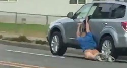 VIDEO Pokušao ukrasti auto, pa ostao bez gaća