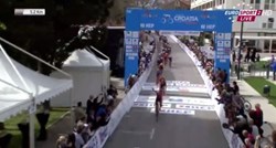 Video dana: Talijanski biciklist u Zadru slavio pobjedu pa shvatio da ima još krug do kraja