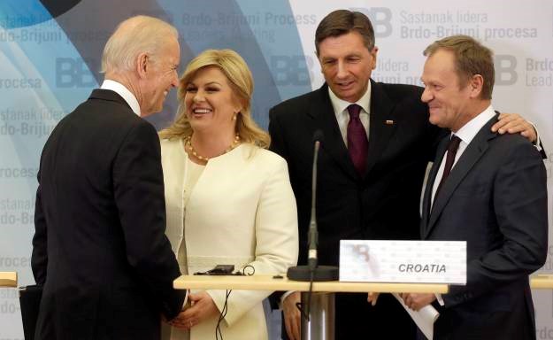 Biden o sastanku na Pantovčaku: "Oni koji su nekada pucali jedni na druge, sada se međusobno šale"