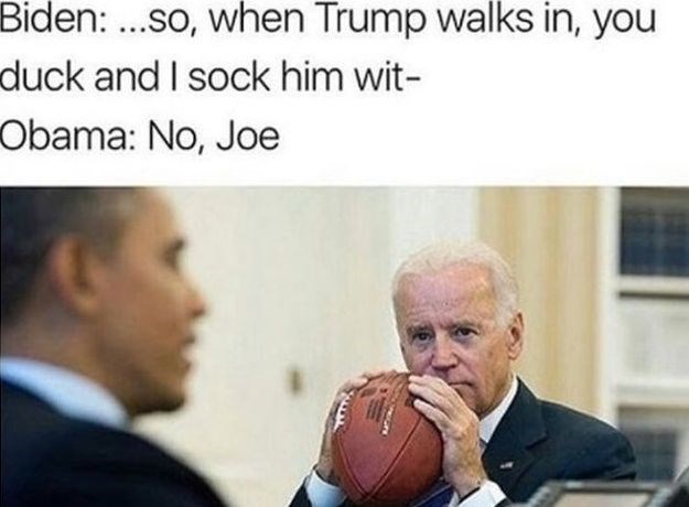 FOTO Joe Biden bi napakostio Trumpu, Obama mu ne dopušta, a internet umire od smijeha