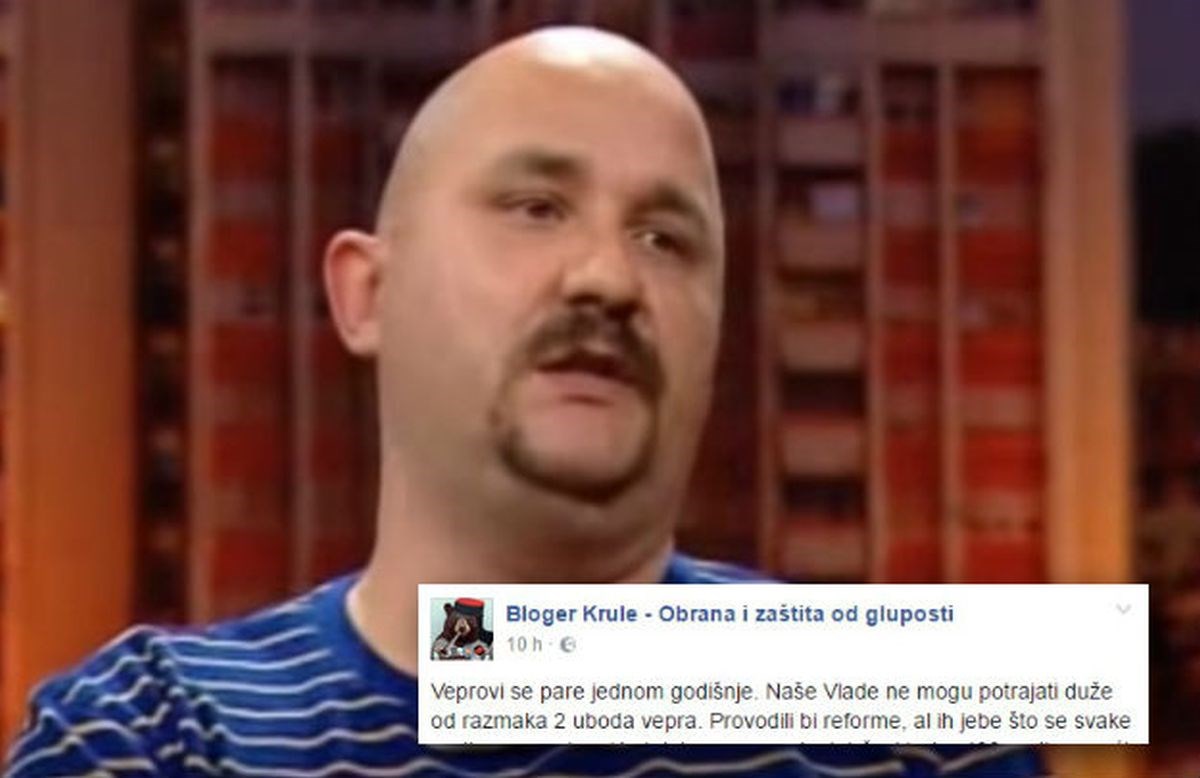 Bloger Krule opet u srž: "Zgrada vlade postala kao javna kuća, svatko unutra može biti pola sata"