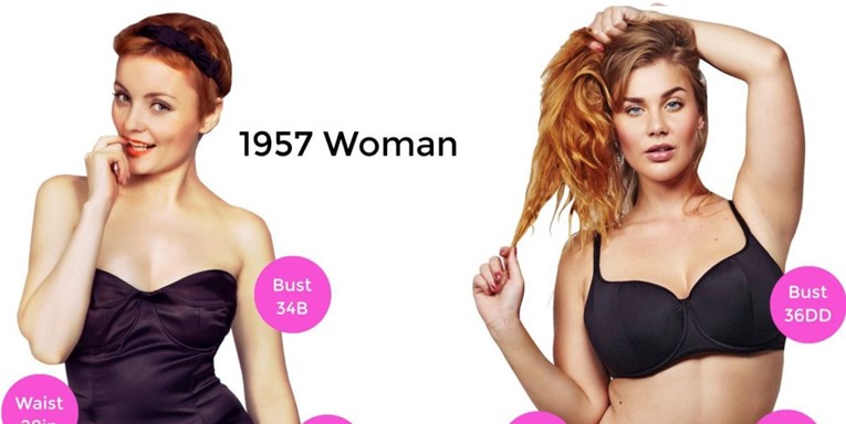 Drastična promjena: Nećete vjerovati koliko se u 60 godina promijenio izgled žena