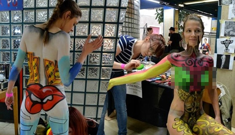 FOTO Cure obučene samo u bodypainting oduševile posjetitelje sajma tetovaža