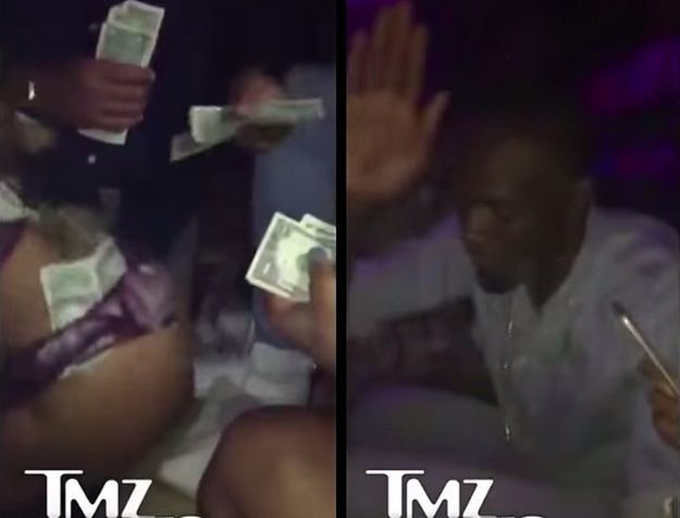 Usain Bolt plesačici napunio tange dolarima pa je udarao po guzi