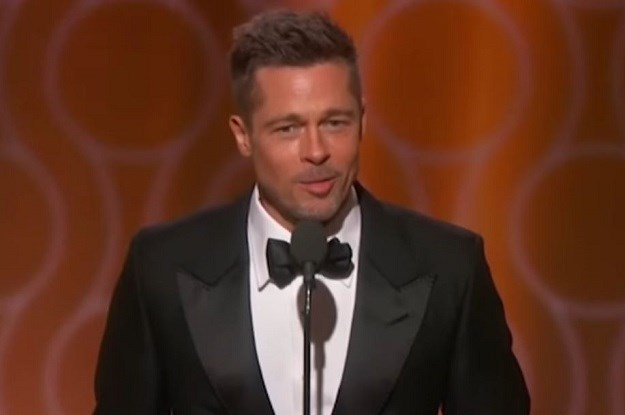 VIDEO Brad Pitt neočekivano se pojavio na dodjeli Zlatnih globusa i dobio ovacije od kolega