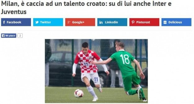 Još jedan Mamićev talent na meti talijanskih velikana