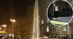 VIDEO Show na otvaranju Britanca: Muškarac pišao u fontanu, Bandić i svećenik je blagoslovili