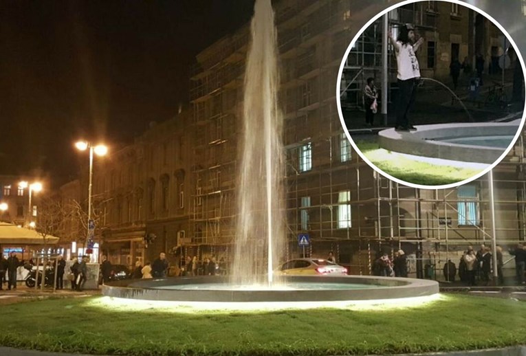 VIDEO Show na otvaranju Britanca: Muškarac pišao u fontanu, Bandić i svećenik je blagoslovili