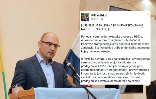 Vaso Brkić napokon potvrdio: Neću se kandidirati za predsjednika HDZ-a