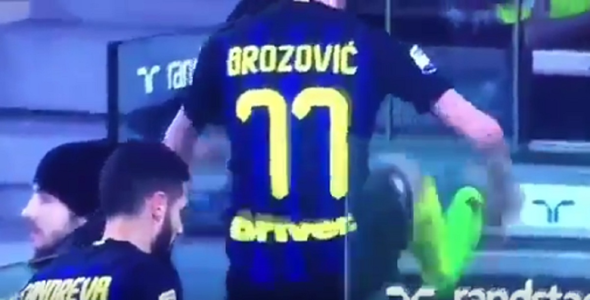 Talijani objavili video: Brozović je sam sebi slomio prst na nozi