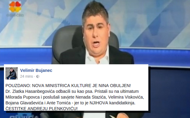 Bujanec Plenkoviću: Odbacio si Hasanbegovića kao psa, trebat će ti puno sreće