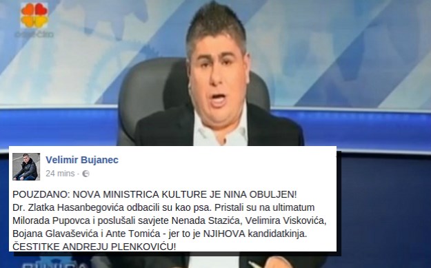 Bujanec Plenkoviću: Odbacio si Hasanbegovića kao psa, trebat će ti puno sreće