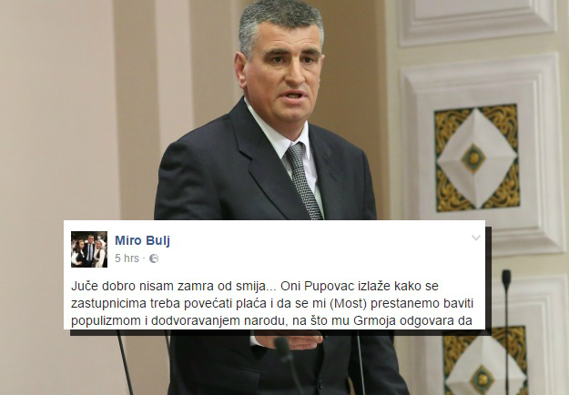 Bulj ispričao anegdotu s Grmojom i Pupovcem, kaže da je Pupovac ljubomoran jer mostovca gledaju žene