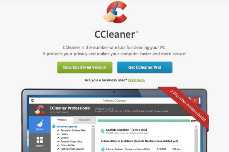 Napadnut poznati program CCleaner, u opasnosti milijuni korisnika